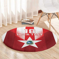 Custom Liberia Football Round Carpet Lone Stars Go Champion