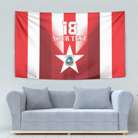 Custom Liberia Football Tapestry Lone Stars Go Champion