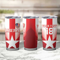 Custom Liberia Football Tumbler Cup Lone Stars Go Champion