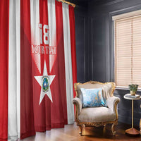 Custom Liberia Football Window Curtain Lone Stars Go Champion