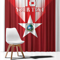 Custom Liberia Football Window Curtain Lone Stars Go Champion