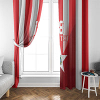 Custom Liberia Football Window Curtain Lone Stars Go Champion
