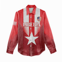 Custom Liberia Football Women Casual Shirt Lone Stars Go Champion