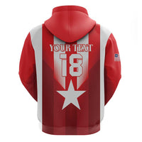 Custom Liberia Football Zip Hoodie Lone Stars Go Champion