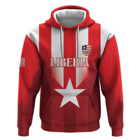 Custom Liberia Football Zip Hoodie Lone Stars Go Champion