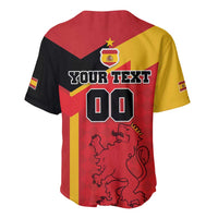 Custom Spain Football Baseball Jersey La Roja Go Champion - Wonder Print Shop