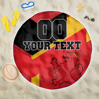 Custom Spain Football Beach Blanket La Roja Go Champion - Wonder Print Shop