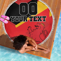 Custom Spain Football Beach Blanket La Roja Go Champion - Wonder Print Shop