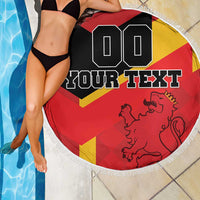 Custom Spain Football Beach Blanket La Roja Go Champion - Wonder Print Shop