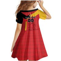 Custom Spain Football Family Matching Mermaid Dress and Hawaiian Shirt La Roja Go Champion - Wonder Print Shop