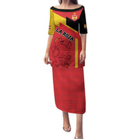 Custom Spain Football Family Matching Puletasi and Hawaiian Shirt La Roja Go Champion - Wonder Print Shop