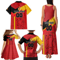 Custom Spain Football Family Matching Tank Maxi Dress and Hawaiian Shirt La Roja Go Champion - Wonder Print Shop