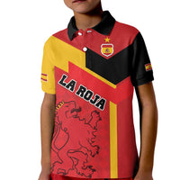 Custom Spain Football Kid Polo Shirt La Roja Go Champion - Wonder Print Shop