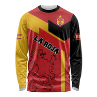 Custom Spain Football Long Sleeve Shirt La Roja Go Champion - Wonder Print Shop