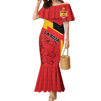 Custom Spain Football Mermaid Dress La Roja Go Champion - Wonder Print Shop