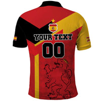 Custom Spain Football Polo Shirt La Roja Go Champion - Wonder Print Shop