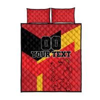 Custom Spain Football Quilt Bed Set La Roja Go Champion - Wonder Print Shop
