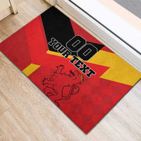 Custom Spain Football Rubber Doormat La Roja Go Champion - Wonder Print Shop