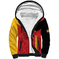 Custom Spain Football Sherpa Hoodie La Roja Go Champion - Wonder Print Shop