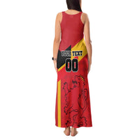 Custom Spain Football Tank Maxi Dress La Roja Go Champion - Wonder Print Shop