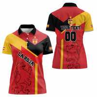 Custom Spain Football Women Polo Shirt La Roja Go Champion - Wonder Print Shop