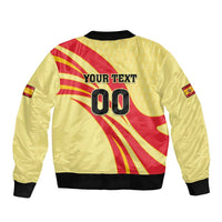 Custom Spain Football Bomber Jacket Sport Style - Wonder Print Shop