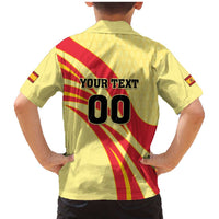 Custom Spain Football Family Matching Mermaid Dress and Hawaiian Shirt Sport Style - Wonder Print Shop