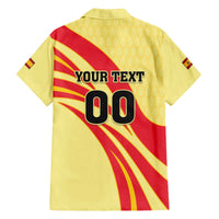 Custom Spain Football Family Matching Off The Shoulder Long Sleeve Dress and Hawaiian Shirt Sport Style - Wonder Print Shop