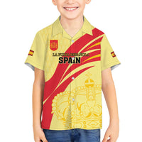 Custom Spain Football Family Matching Tank Maxi Dress and Hawaiian Shirt Sport Style - Wonder Print Shop
