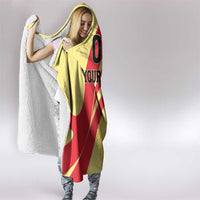 Custom Spain Football Hooded Blanket Sport Style