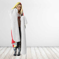 Custom Spain Football Hooded Blanket Sport Style