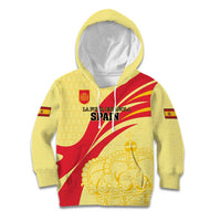 Custom Spain Football Kid Hoodie Sport Style - Wonder Print Shop