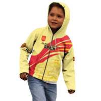 Custom Spain Football Kid Hoodie Sport Style - Wonder Print Shop