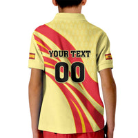 Custom Spain Football Kid Polo Shirt Sport Style - Wonder Print Shop