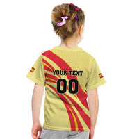 Custom Spain Football Kid T Shirt Sport Style - Wonder Print Shop