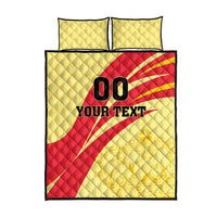 Custom Spain Football Quilt Bed Set Sport Style - Wonder Print Shop