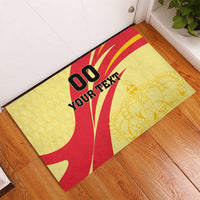 Custom Spain Football Rubber Doormat Sport Style - Wonder Print Shop