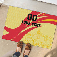 Custom Spain Football Rubber Doormat Sport Style - Wonder Print Shop