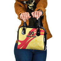 Custom Spain Football Shoulder Handbag Sport Style