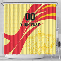 Custom Spain Football Shower Curtain Sport Style