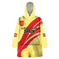 Custom Spain Football Wearable Blanket Hoodie Sport Style - Wonder Print Shop