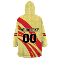Custom Spain Football Wearable Blanket Hoodie Sport Style - Wonder Print Shop