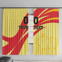 Custom Spain Football Window Curtain Sport Style - Wonder Print Shop
