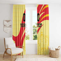 Custom Spain Football Window Curtain Sport Style - Wonder Print Shop