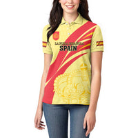 Custom Spain Football Women Polo Shirt Sport Style - Wonder Print Shop
