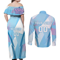 Custom Spain Football Couples Matching Off Shoulder Maxi Dress and Long Sleeve Button Shirt Simple Style - Wonder Print Shop