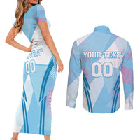 Custom Spain Football Couples Matching Short Sleeve Bodycon Dress and Long Sleeve Button Shirt Simple Style - Wonder Print Shop