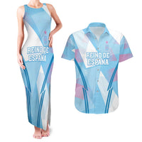 Custom Spain Football Couples Matching Tank Maxi Dress and Hawaiian Shirt Simple Style - Wonder Print Shop