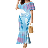 Custom Spain Football Family Matching Mermaid Dress and Hawaiian Shirt Simple Style - Wonder Print Shop