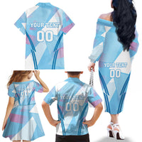 Custom Spain Football Family Matching Off The Shoulder Long Sleeve Dress and Hawaiian Shirt Simple Style - Wonder Print Shop
